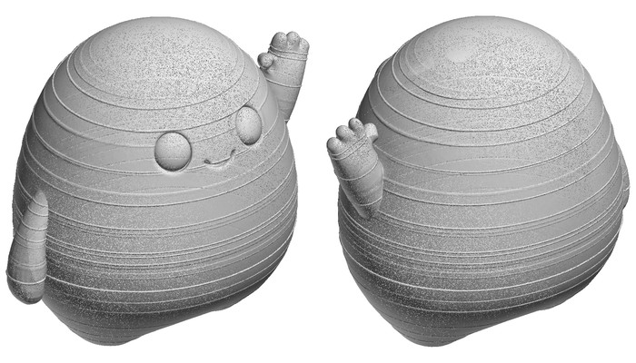 Leo model seen from behind