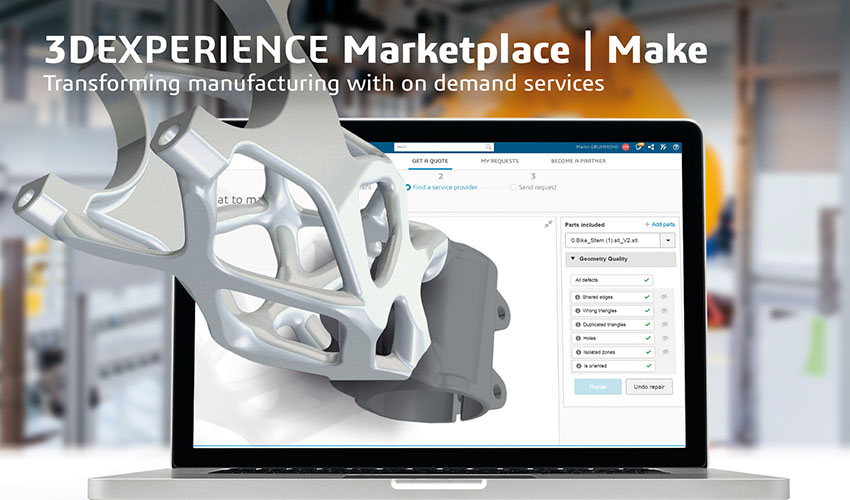 dassault on-demand manufacturing service