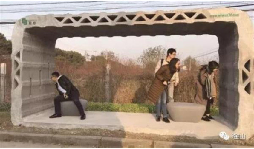 3d printed bus shelter