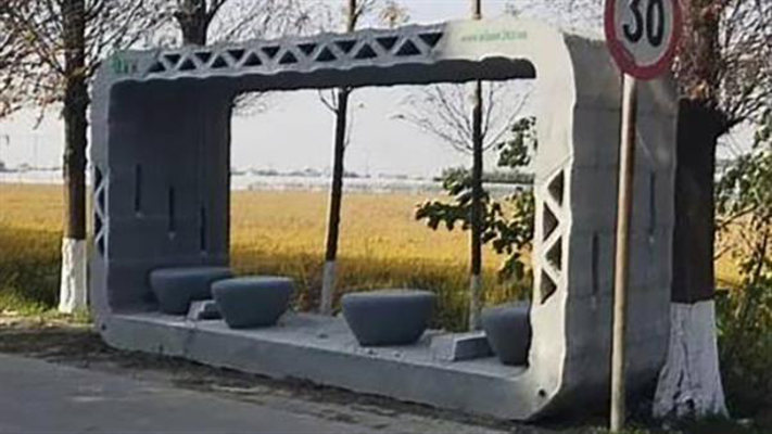 3d printed bus shelter