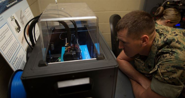 US marines 3D printing