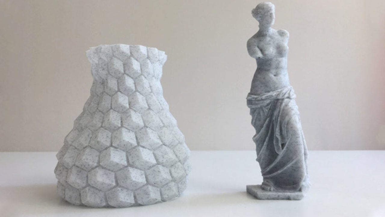 selvbiografi Pub skovl Marble 3D printing filament is ideal for making sculptures - 3Dnatives