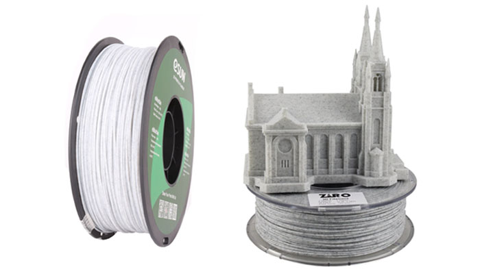 Fil de pierre en marbre pour imprimante 3D, filament PLA