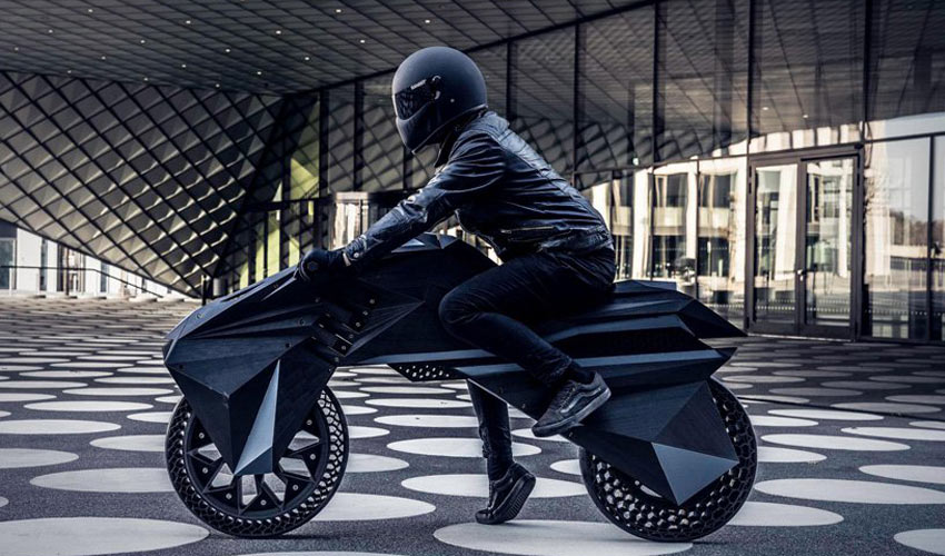 3D printed electric motorcycle