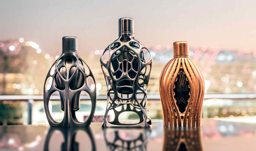 Metal 3D printed perfume bottles by Formula 1 - 3Dnatives