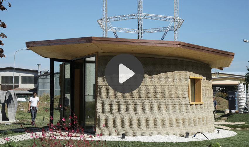 a 3D printed house