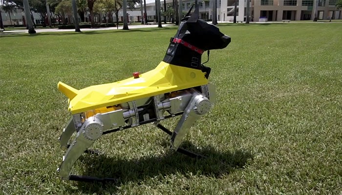 perro robot impreso en 3D