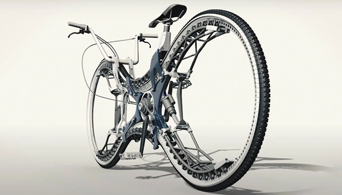 Marco de referencia Forzado caminar Un prototipo 3D de bicicleta de tracción total que podría romper las normas  del diseño - 3Dnatives