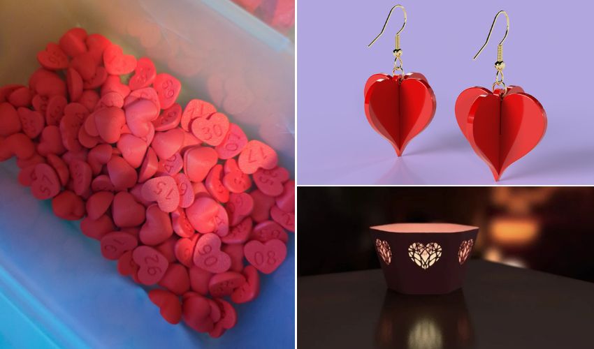 impresión 3d san valentín