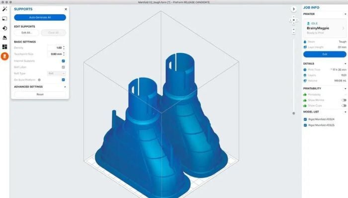 Preform el slicer para impresora 3D de resina