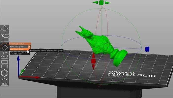 Slicer Prusa para impresora 3D de resina