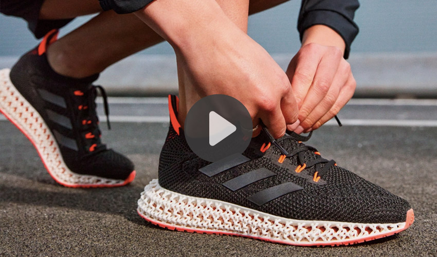 Vídeos 3D: Poniendo a prueba la suela impresa en 3D las adidas 4DFWD... - 3Dnatives