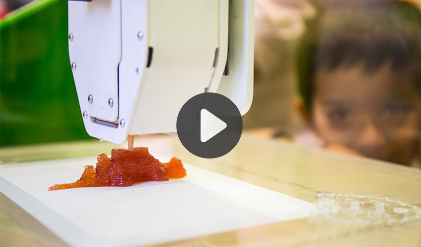 impresora 3D de caramelos