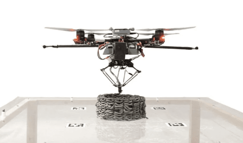 Drones que utilizan impresión 3D para la construcción y reparación de edificios - 3Dnatives