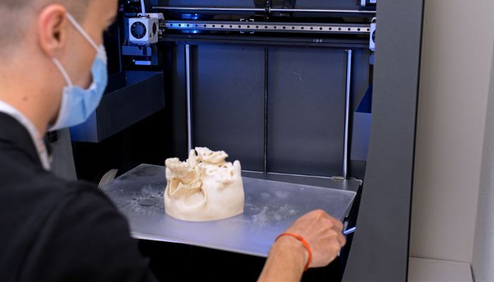 Impresión modelos tridimensionales partes del cráneo 