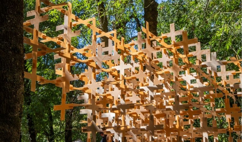 Instalación Woven del Atelier DARN