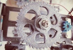 Detalles de una impresora 3D, diseñada por MarbleEcoDesign
