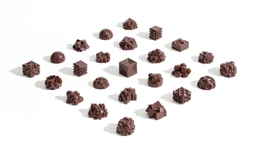 chocolates impresos en 3D