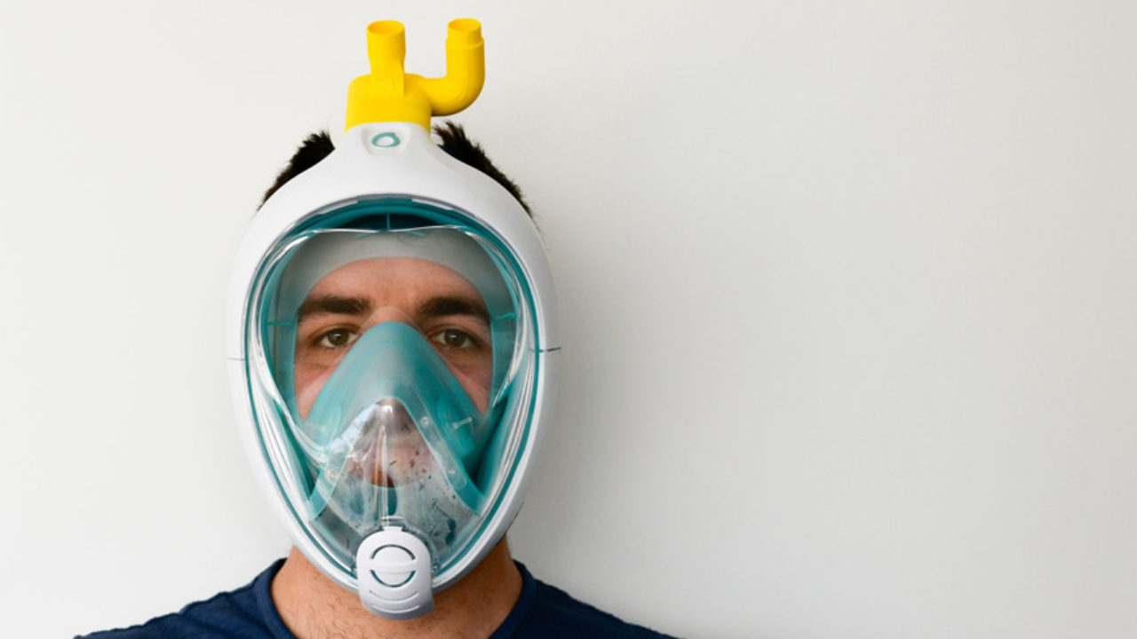 Covid-19: máscaras de buceo transformadas en respiradores gracias