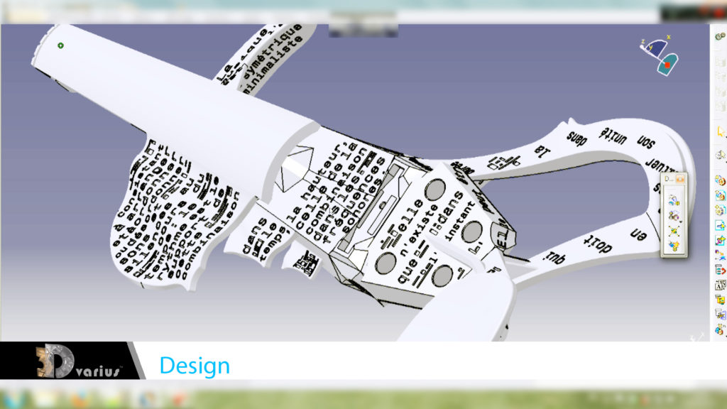 Modelo 3d de Pauline, el primer violin de 3Dvarius