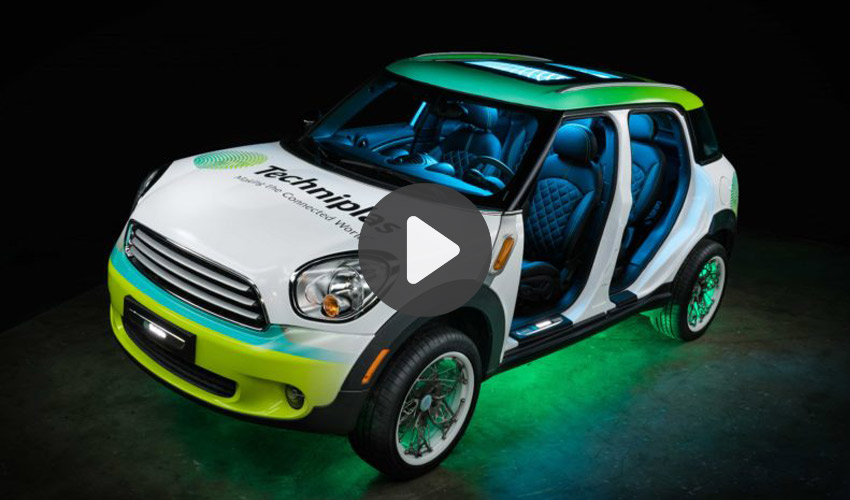 Mini Cooper con piezas impresas en 3D