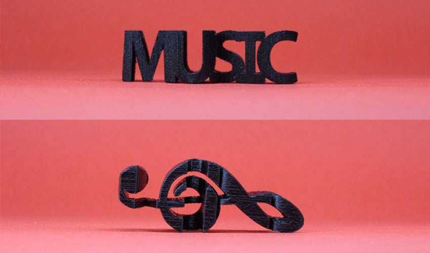 instrumentos musicales impresos en 3D
