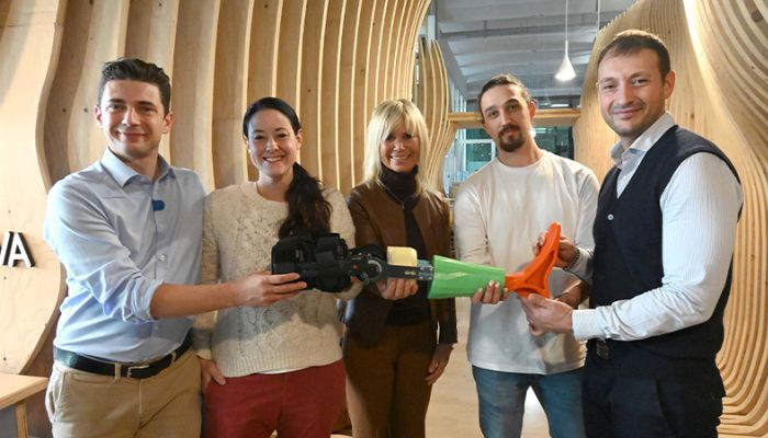The Isinnova team, makers of the Letizia prosthesis