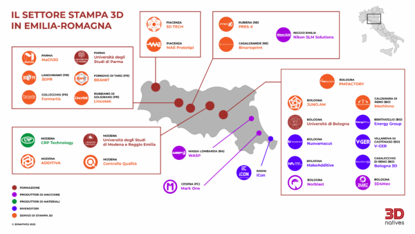  stampa 3D Emilia-Romagna