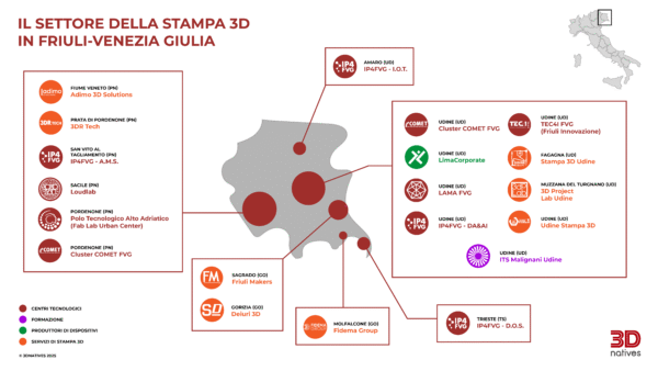 Mappa FVG stampa 3D