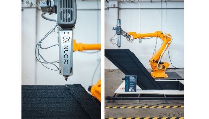 Il braccio robotico con estrusore di Nugae