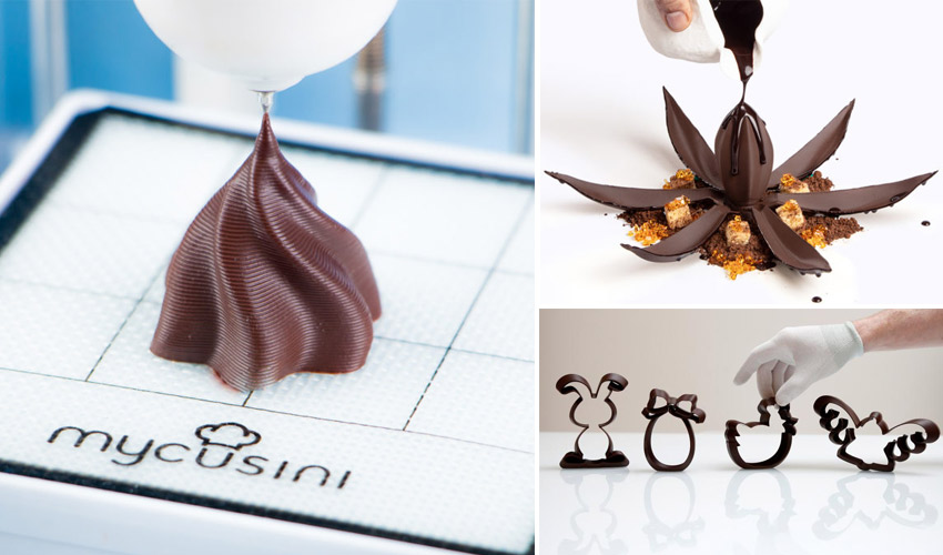 chocolat imprimé en 3D