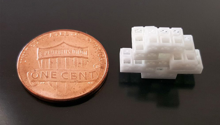 3D printed bone bricks