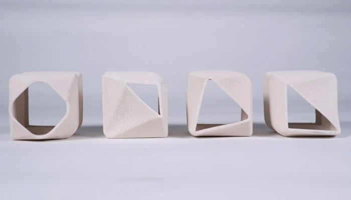 3D printed ceramic blocks