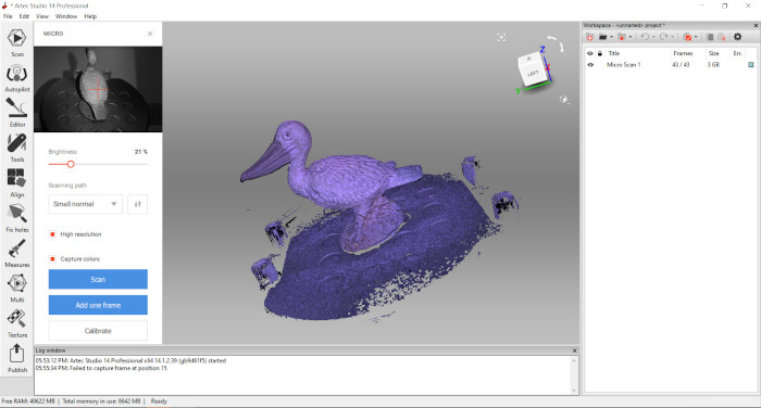 scan body parts using artec studio 12