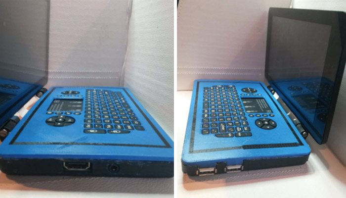 Laptop with Raspberry Pi