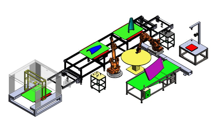  The production line imagined by the consortium (photo credits: NOVUM)