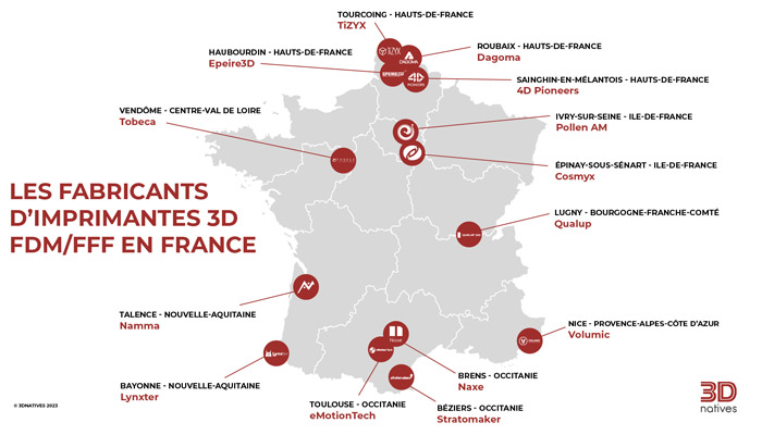 Qui sont les fabricants français d'imprimantes 3D FDM/FFF ? - 3Dnatives