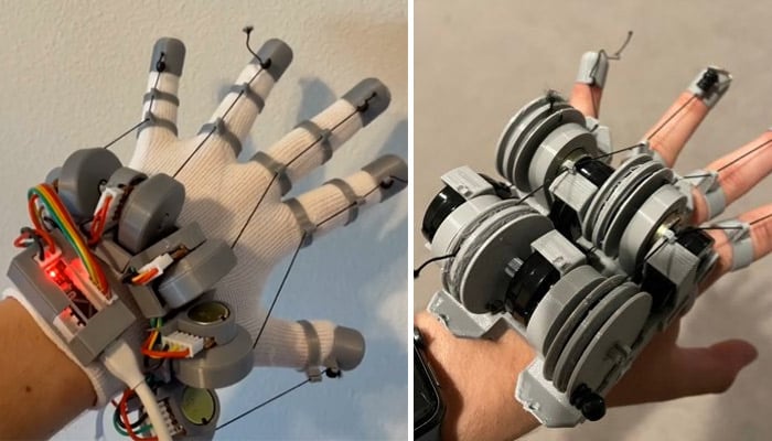 3D printed vr gloves