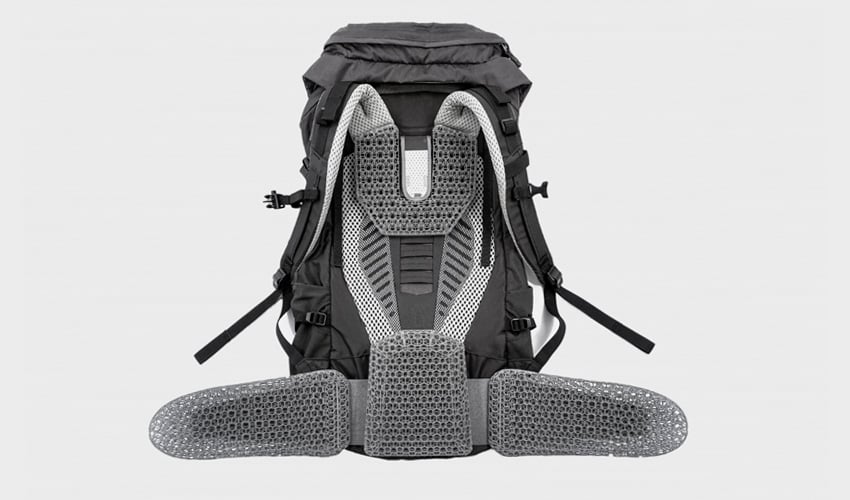 3D-gedruckter stoßdämpfender Rucksack