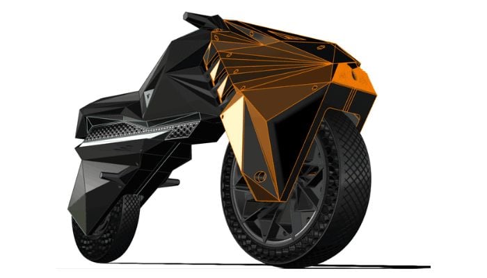 3D printed motorcycle