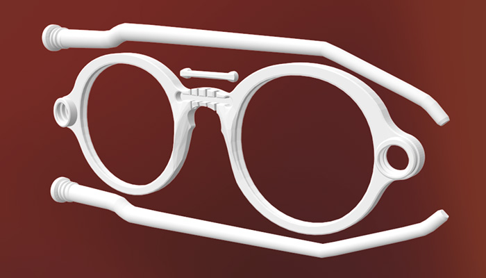 عینک پرینت سه بعدی