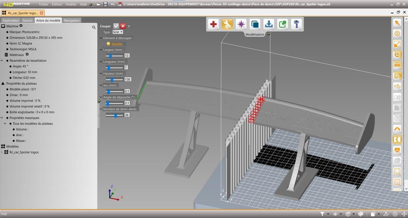 Découpe avec 4D_Additive