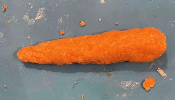 The prototype 3D-printed carrot