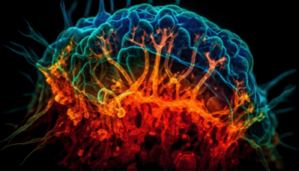 Nervenzellen im Gehirn