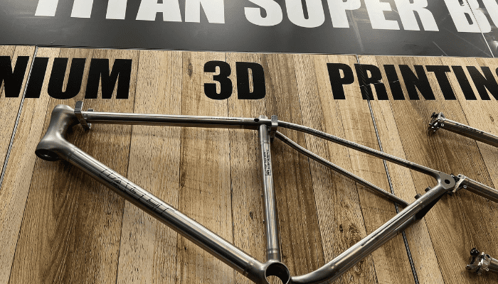 3D printed titanium bike frame