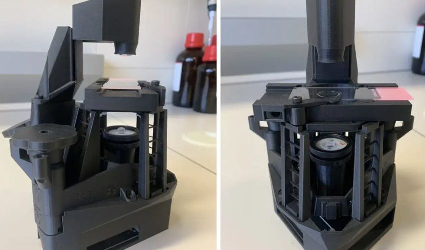 microscope imprimé en 3