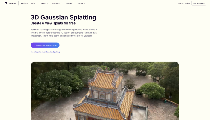 Le site web de Polycam