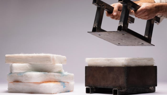 Briques fabriquées avec la machine Polyfloss