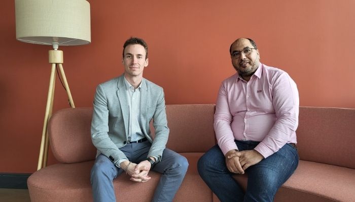 CTO Timothée Delacroix (left) with President Hicham Maskrot (right) of AM3L.