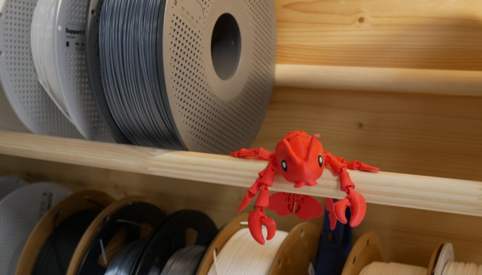 un crabe imprimé sur la U1